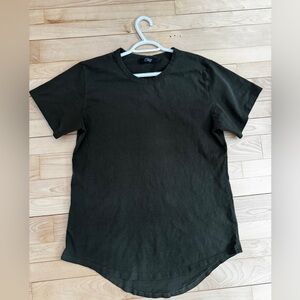 Olive Green Short Sleeve Tee for Men 100% Cotton